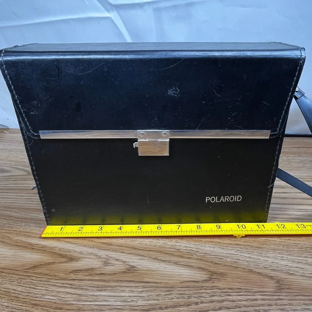 Polaroid JoyCam Silver Instant Film Camera with Black Vintage Carrying Case OS